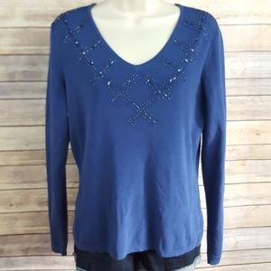 East 5th royal blue sweater
